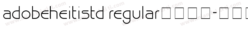 adobeheitistd regular字体下载字体转换